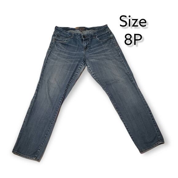 KUT from The Kloth Denim Blue Boot Cut Jeans - Women's Size 8 Petite - Picture 6 of 6